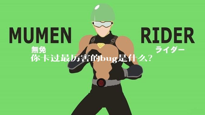 你卡过最厉害的bug是什么？