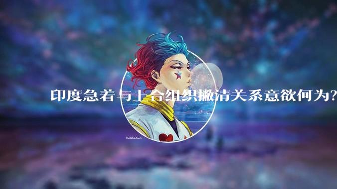 印度急着与上合组织撇清关系意欲何为？